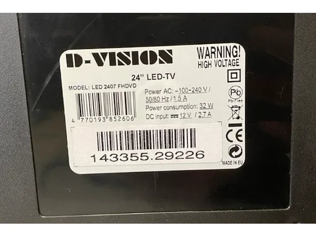 D-vision 24" led tv scherm - afbeelding 5 van  6