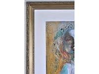 Daan - zijlings naakt - ingelijst - afbeelding 2 van  11