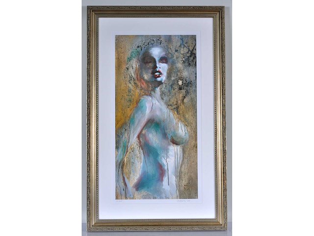 Daan - zijlings naakt - ingelijst - afbeelding 1 van  11