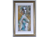 Daan - zijlings naakt - ingelijst - afbeelding 1 van  11