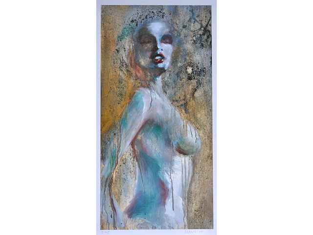 Daan - zijlings naakt - ingelijst - afbeelding 4 van  11