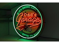 Dad's garage - neon verlichting - afbeelding 2 van  2