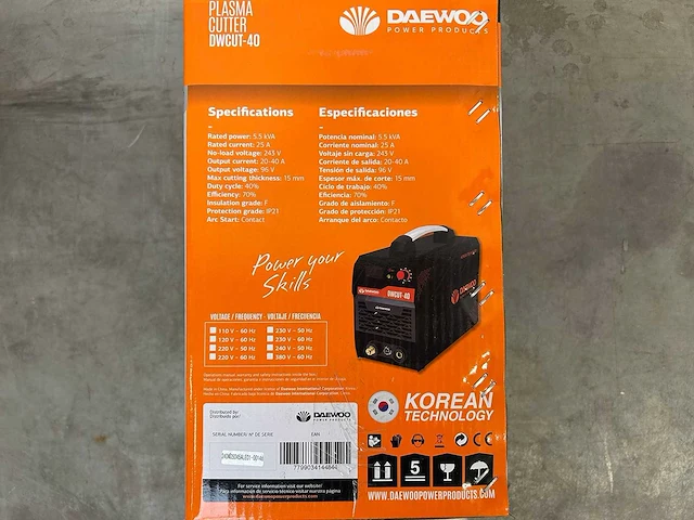 Daewoo - 2024 - dwcut40 - plasmasnijmachine - afbeelding 8 van  13