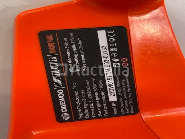Daewoo - 2025 - dacnq740s - betonzaag - afbeelding 4 van  18