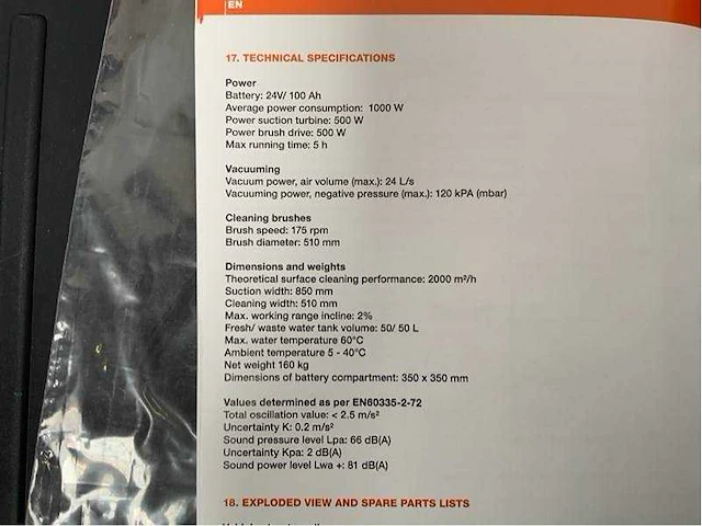 Daewoo - 2025 - dafl50a - vloerschrobmachine - afbeelding 33 van  41