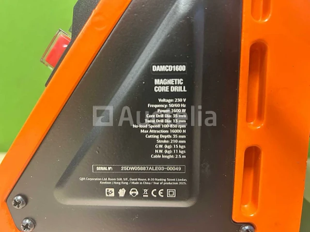 Daewoo - 2025 - damcd1600 - magnetische boormachine - afbeelding 3 van  11