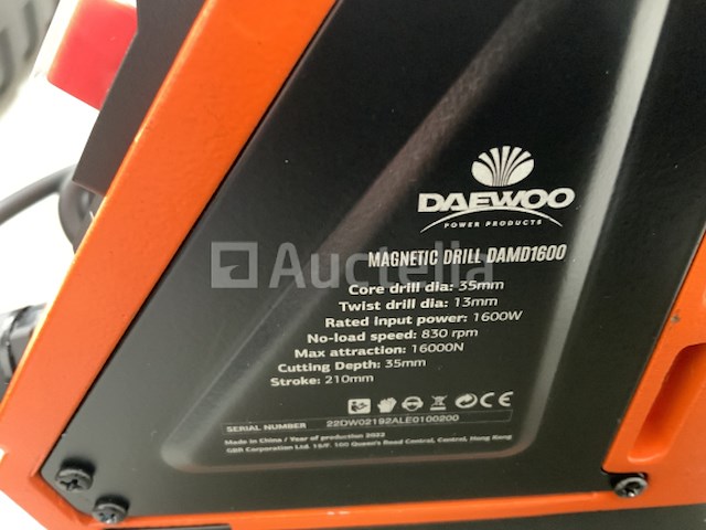 Daewoo - 2025 - damd 1600 - magnetische boormachine - afbeelding 12 van  12