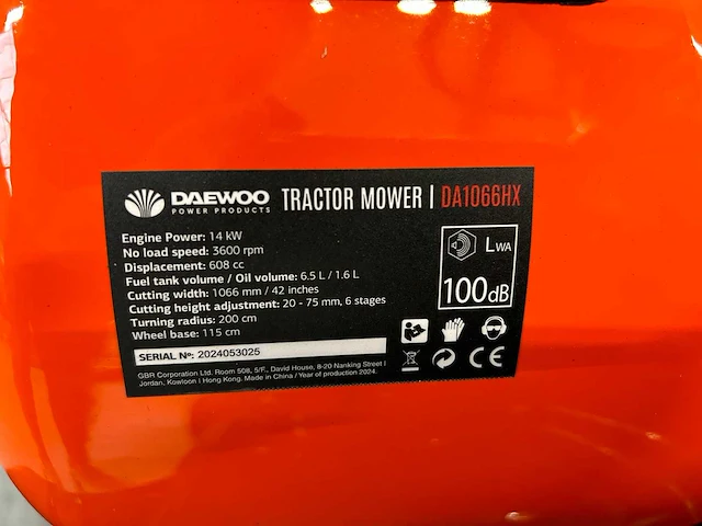 Daewoo - da1066hx - zitmaaier - 2024 - afbeelding 26 van  45
