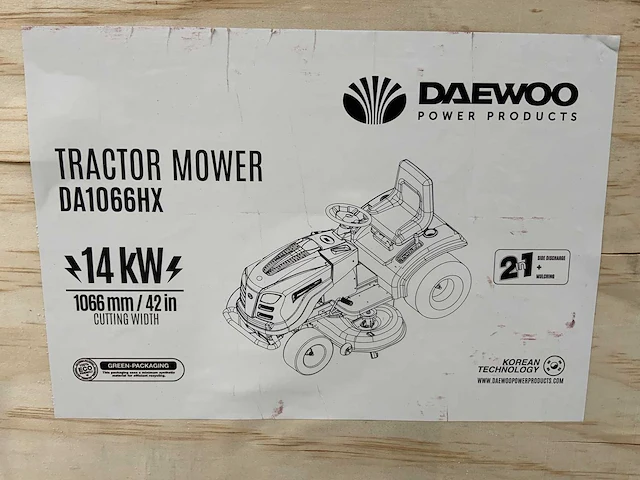 Daewoo - da1066hx - zitmaaier - 2024 - afbeelding 42 van  45