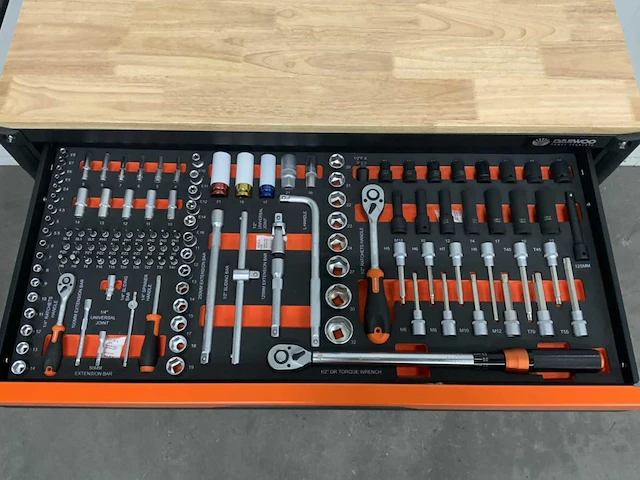 Daewoo - damws267 + 4 in 1 set - gereedschapswagen - afbeelding 3 van  16
