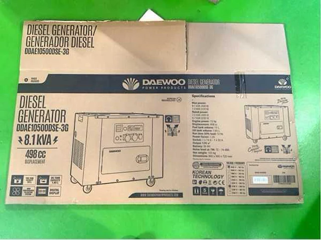 Daewoo - ddae10500dse-3g diesel - noodstroomaggregaat (4x) - afbeelding 4 van  14