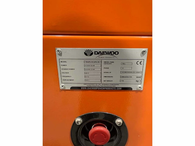 Daewoo - stroomgenerator - afbeelding 4 van  4