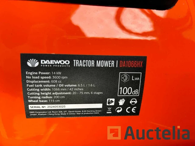 Daewoo da1066hx zitmaaier - afbeelding 42 van  45