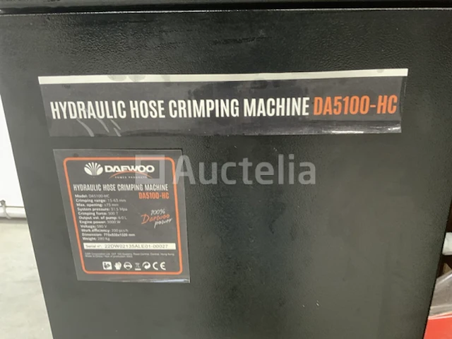 Daewoo da5100-hc hydraulische slangenpers - afbeelding 4 van  13