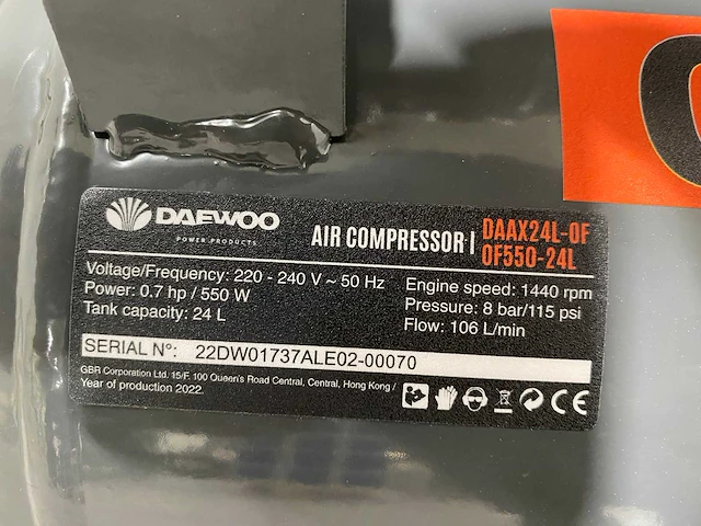 Daewoo daax24l-of olievrije compressor - afbeelding 6 van  14