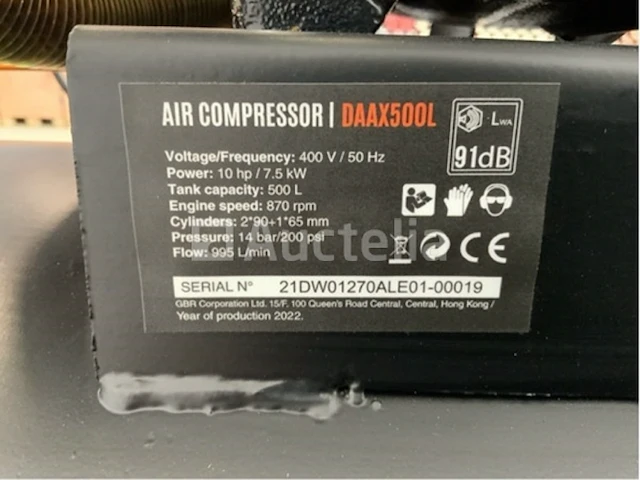 Daewoo daax500l luchtcompressor - afbeelding 5 van  20