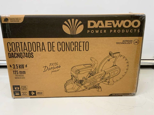 Daewoo dacnq740s betonzaag motorslijper - afbeelding 8 van  17