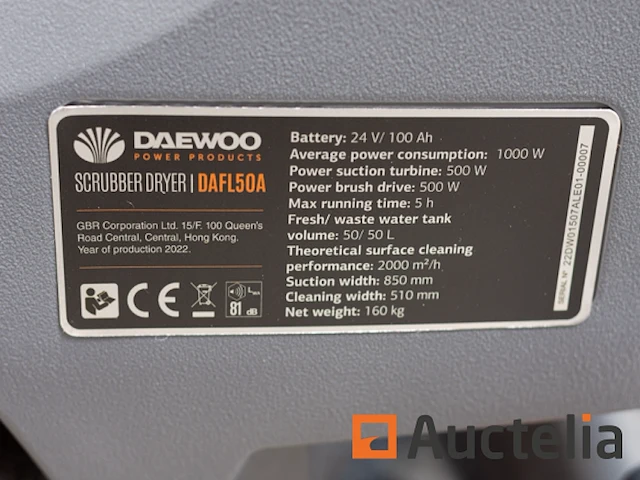 Daewoo dafl50a schrobmachine - afbeelding 16 van  17