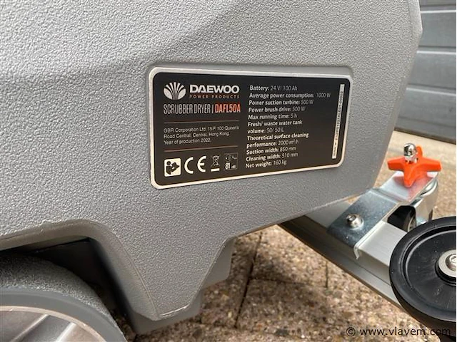 Daewoo dafl50a schrobzuigmachine - afbeelding 3 van  6