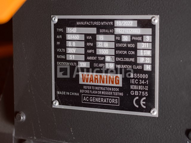 Daewoo dagfs-15 noodstroomaggregaat 15kva - afbeelding 11 van  16