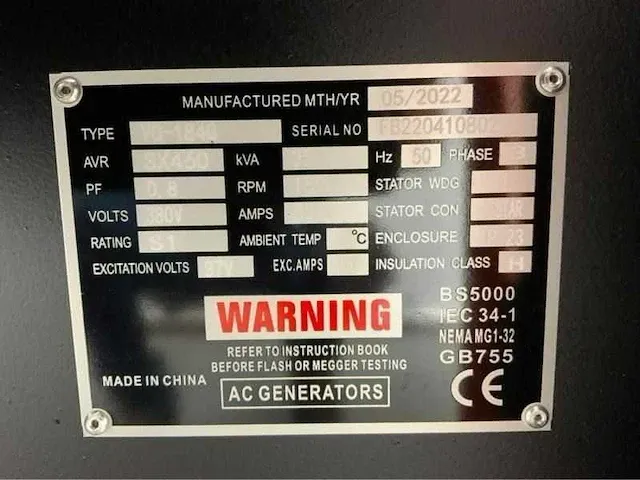 Daewoo dagfs-35 35kva noodstroomaggregaat - afbeelding 11 van  23