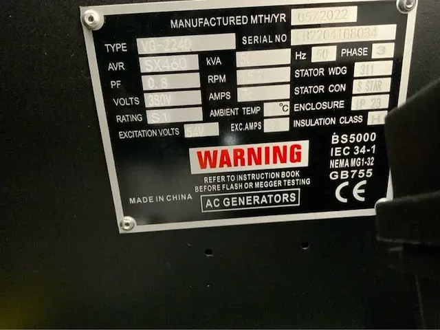 Daewoo dagfs-50 50kva noodstroomaggregaat - afbeelding 4 van  20