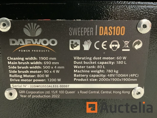 Daewoo das100 veegmachine veegmachine - afbeelding 13 van  25