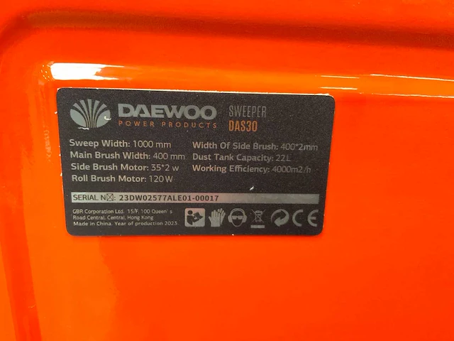 Daewoo das30 veegmachine - afbeelding 18 van  18