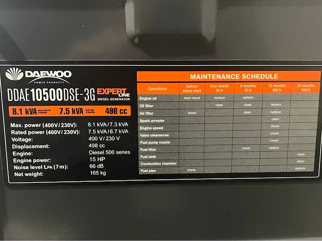 Daewoo ddae10500dse-3g diesel stroomgenerator - afbeelding 13 van  20