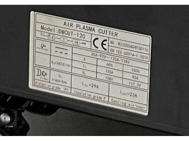 Daewoo dwcut-120 perslucht plasmasnijmachine - afbeelding 10 van  22