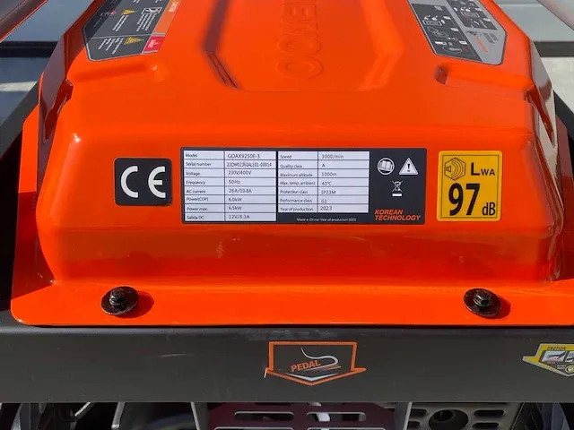 Daewoo gdax9250e benzine stroomgenerator - afbeelding 5 van  6