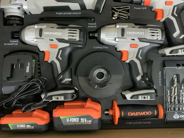 Daewoo u force 4 in 1 accu gereedschapset - afbeelding 8 van  8