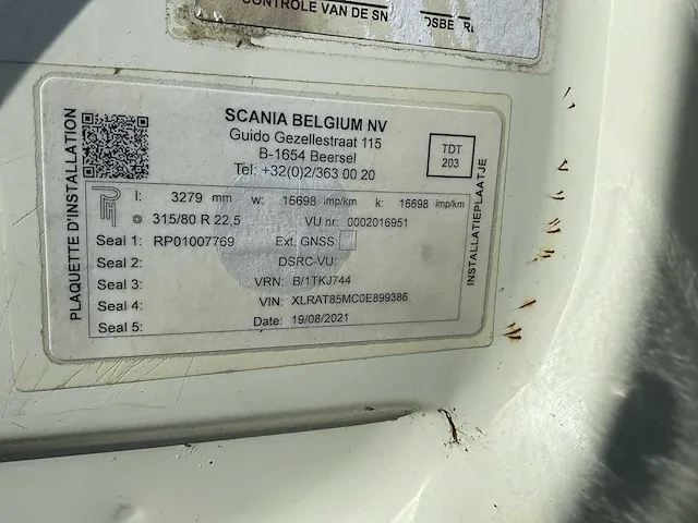 Daf at 85 mc5-7.5 vrachtwagen met autolaadkraan - afbeelding 14 van  49