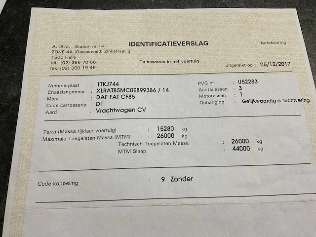 Daf at 85 mc5-7.5 vrachtwagen met autolaadkraan - afbeelding 40 van  49