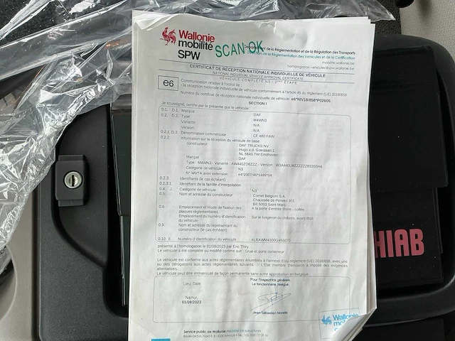 Daf cf 480 container kraanwagen met slechts 174kms - afbeelding 48 van  62