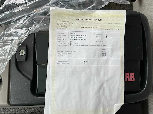 Daf cf 480 container kraanwagen met slechts 174kms - afbeelding 51 van  62