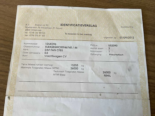 Daf cf vrachtwagen kraan zonder container - afbeelding 48 van  52