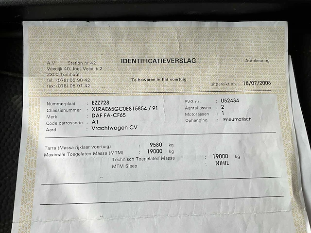 Daf fa-cf 65.250 vrachtwagen - afbeelding 36 van  39
