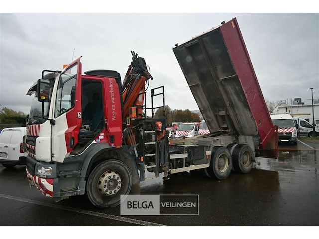 Daf vrachtwagen met kipbak en terex atlas 165.2e autolaadkraan - afbeelding 8 van  31