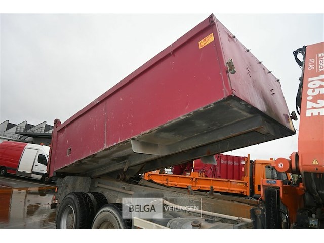 Daf vrachtwagen met kipbak en terex atlas 165.2e autolaadkraan - afbeelding 22 van  31