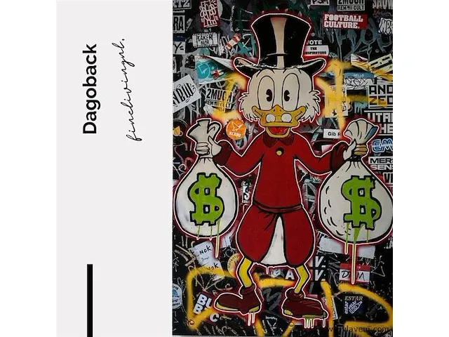 Dagoback 40x60 cm - canvas wanddecoratie - afbeelding 2 van  2
