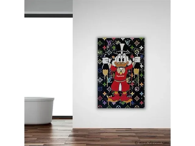 Dagobert 60x90 cm - canvas wanddecoratie - afbeelding 1 van  2