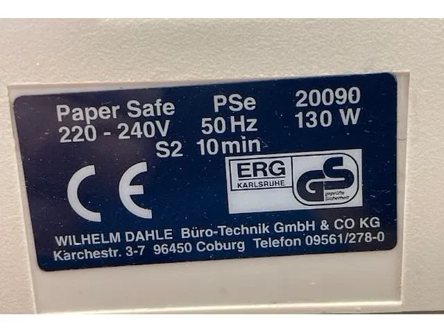 Dahle papierversnipperaar - afbeelding 3 van  3