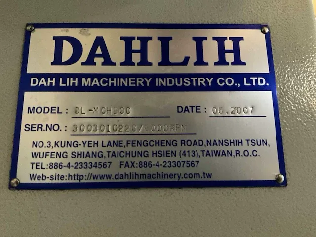 Dahlih mch-500 cnc bewerkingscentrum - afbeelding 6 van  23