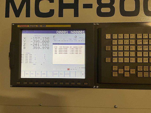 Dahlih mch-800 cnc fanuc met 6 pallets horizontaal bewerkingscentrum - afbeelding 8 van  36