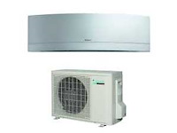 Daikin - emura ftxj25/rxj25 silver - airconditioning binnenunit met buitenunit - afbeelding 1 van  4