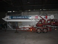 Dakwerkerskraan op aanhangwagen klaas, type k17-24, bwj. 2003, serie nr. a2003874 met puinbak, pannenklem en pannenkar (19) - afbeelding 1 van  20