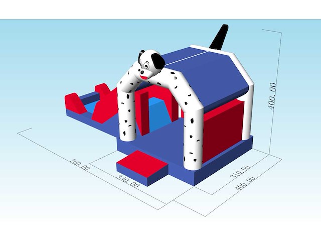 Dalmatier springkasteel - afbeelding 2 van  4