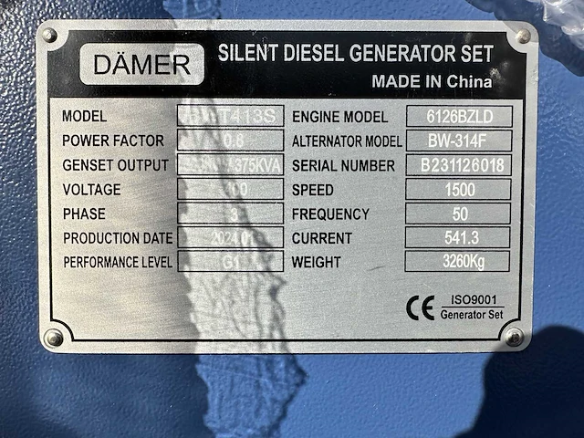 Damer - bwt413s - stroomgenerator - 2024 - afbeelding 14 van  21