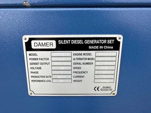 Damer - bwt83s - stroomgenerator - 2023 - afbeelding 9 van  17